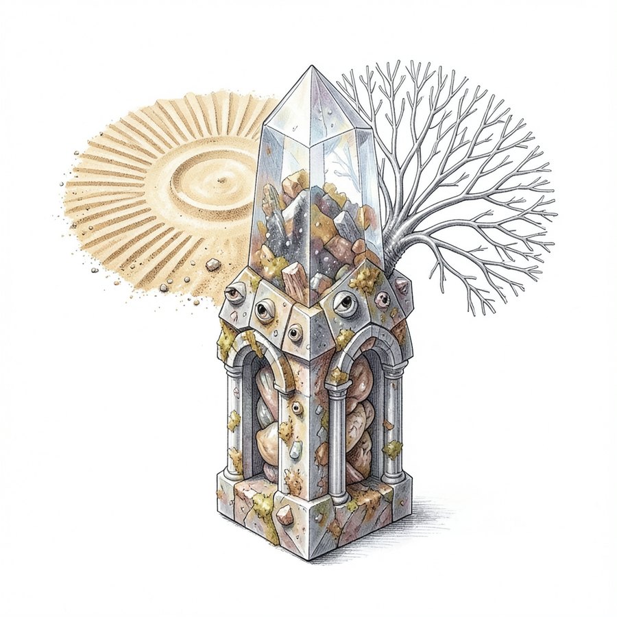 Fixing Crystal, the whole specimen